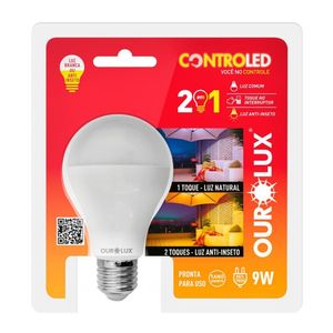 Lâmpada Inteligente Controled 2 Em 1 Anti-inseto 9w Bivolt Ourolux