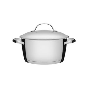 Caçarola Funda Tramontina Allegra Em Aço Inox Com Fundo Triplo 24 Cm 5,7 L