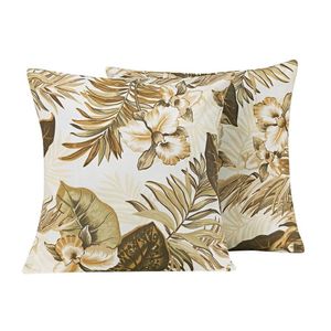 Almofadas Estampadas Atualle Marfim 2 Unidades