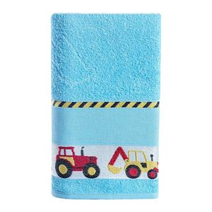 Toalha De Banho Kids 100% Algodão 1 Peça Truck Azul