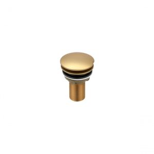 Valvula De Lavatório Sem Ladrão Luxo Dourado Fosco