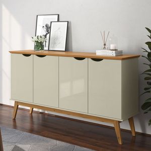 Buffet Com 4 Portas Capela Off White Cinamomo