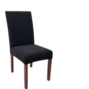 Kit 8 Capas De Cadeira Linha Gold Anti Gato Italiana - Preto