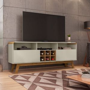 Rack Para Tv Até 65" Larimar Bechara Off White com Cinamomo