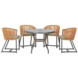 Mesa Com 4 Cadeiras E Noronha Estofado 8 Trama Original Terra Cota