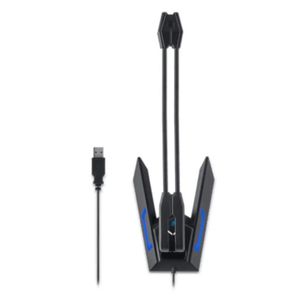 Microfone Gamer Com Led Warrior Olier Preto Usb Ph255 Multilaser [f086]