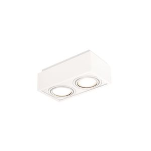 Spot De Sobrepor Newline Box Para 2 Lâmpadas Par 20 E27 Bivolt Branco