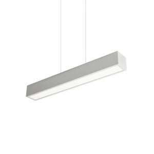 Lustre Pendente Newline Sobrepor V 466 Led Bivolt Preto 3000k Luz Amarela