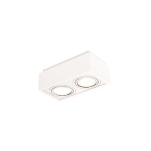 Spot De Sobrepor Newline Box Para 2 Lâmpadas Mr16 Gu10 Bivolt Branco