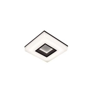 Plafon Newline Wide 491 Led Bivolt Preto 3000k Luz Amarela