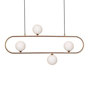 Lustre Pendente Quality Cadre 1329 G9 Bivolt Bronze Branco
