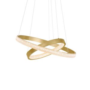 Lustre Pendente Nordecor Bean 2457 Dourado Led Bivolt