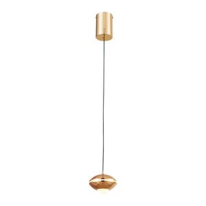 Lustre Pendente Astraled Intercrus Pt-9134 Dourado Brilho Led Bivolt