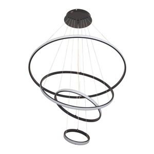 Lustre Pendente Astraled Ankaa Pl-9809 Preto Led Bivolt
