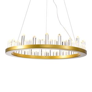 Lustre Pendente Skylight Cave 3095 Led Bivolt Dourado