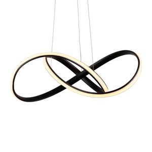 Lustre Pendente Skylight Strip 3017 Led Bivolt Preto