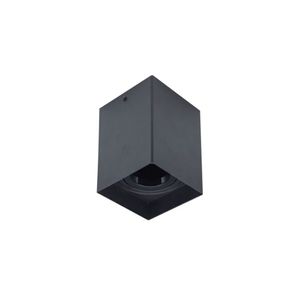 Spot De Sobrepor Astraled Carina Mr16 Gu10 Quadrado Bivolt Preto Ss-7803