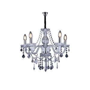 Lustre Pendente Taschibra Glam 5 Transparente E14 Bivolt