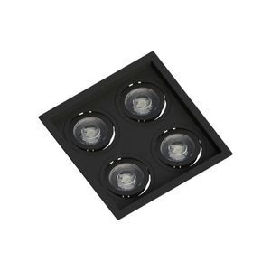 Spot Embutir Recuado Save Energy 4 Lâmpadas Par 20 Bivolt Preto