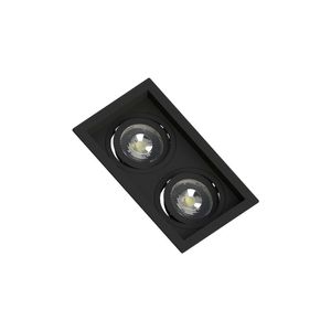 Spot Embutir Recuado Save Energy 2 Lâmpadas Par 20 Bivolt Preto