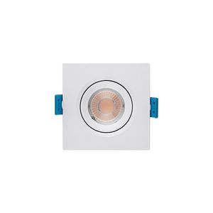 Spot De Led De Embutir Stella Easy Quadrado 3w Bivolt Branco 3000k Luz Amarela