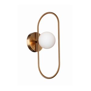 Arandela Quality Cadre 1332 G9 Bivolt Bronze Branco