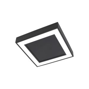 Plafon Newline Fit Edge Pl0121 17w 23cm Bivolt Preto 3000k Luz Amarela