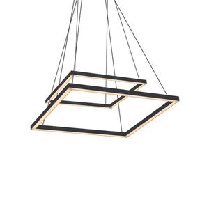 Lustre Pendente Newline Fit Led 746 Bivolt Preto 3000k Luz Amarela