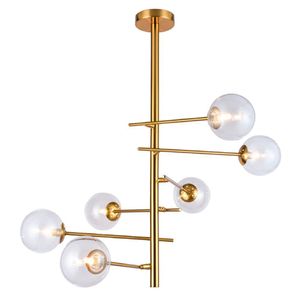 Lustre Pendente Orluce Cosmos Ii Or1182 Dourado G9 Bivolt
