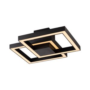 Plafon Newline Fit Led 700 Bivolt Preto 3000k Luz Amarela