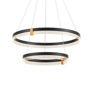 Lustre Pendente Astraled Doly Pl-9856 Preto Led Bivolt