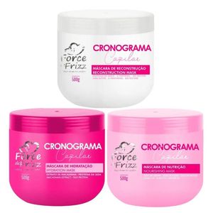 Cronograma Capilar Máscara Hidratação, Nutrição E Reconstrução 3x 500g