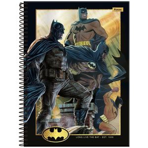 Caderno Espiral Capa Dura Universitário 1 Matéria Batman 80 Folhas Foroni Estampa 2