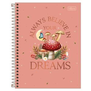 Caderno Espiral Capa Dura Colegial 1 Matéria Loveland 80 Folhas Tilibra Estampa 1