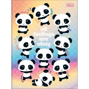 Caderno Brochura Capa Dura Universitário Lovely Friend 80 Folhas Tilibra Estampa 4