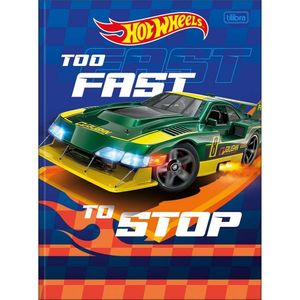Caderno Brochura Capa Dura Universitário Hot Wheels 48 Folhas Tilibra Estampa 1