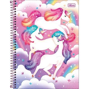 Caderno Espiral Capa Dura Universitário 1 Matéria Blink 80 Folhas Tilibra Estampa 2