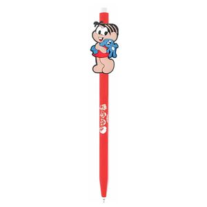 Caneta Esferográfica Preta 0.7mm Turma Da Mônica Newpen Vermelho