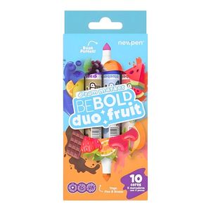 Marcador Be Bold Duo Com Cheirinho Fruit Duas Pontas 5 Unidades Newpen