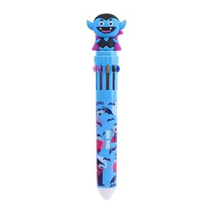 Caneta Esferográfica Com Toppers Halloween Boo! 0.7mm Tris Azul