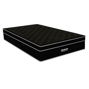 Colchão Solteiro Molas Masterpocket Ensacadas Star Black D45 Viscoelástico Super (88x188x38) - Ortobom