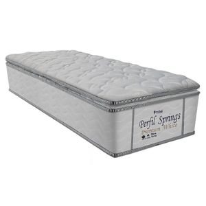Colchão Solteiro Molas Ensacadas Masterpocket Perfil Springs Premium Pillow Top White (88x188x32) - Probel