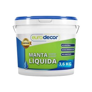 Manta Líquida - Preto 3,6kg Contra Infiltração Trincas Fissuras Cores