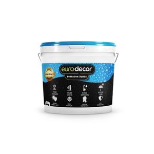Borracha Líquida - Cinza Shark 18kg E Impermeabilizante Contra Mofos E Infiltrações