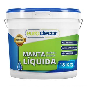 Manta Líquida - Preto 18kg Contra Infiltração Trincas Fissuras Cores
