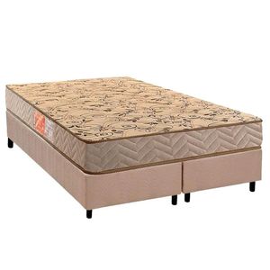Conjunto Box Queen: Colchão Espuma Paropas D33 Pasquale Wave Clean + Base Crc Suede Clean (158x198)