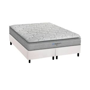 Conjunto Box King: Colchão Espuma Probel D45 Anatômico Guarda Costas Próextreme Plus + Base Crc Courano White (193x203)