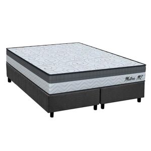 Conjunto Box Queen: Colchão Espuma Orthoflex D33 Matera Ml + Base Crc Suede Gray (158x198)