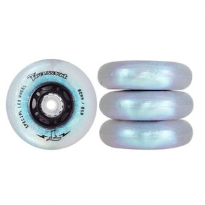 Roda Glitter Led Special Azul Holográfica 80mm/85a Jogo