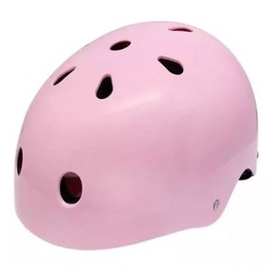 Capacete Para Patins Skate E Bicicleta Rosa Hd Tamanho G